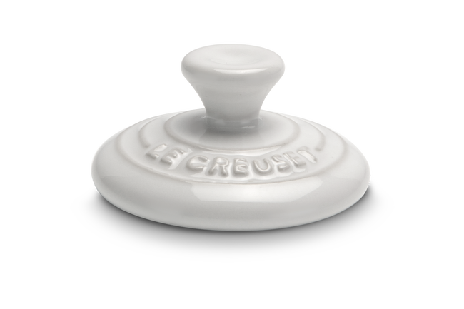 Stoneware Round Magnet White image number 1